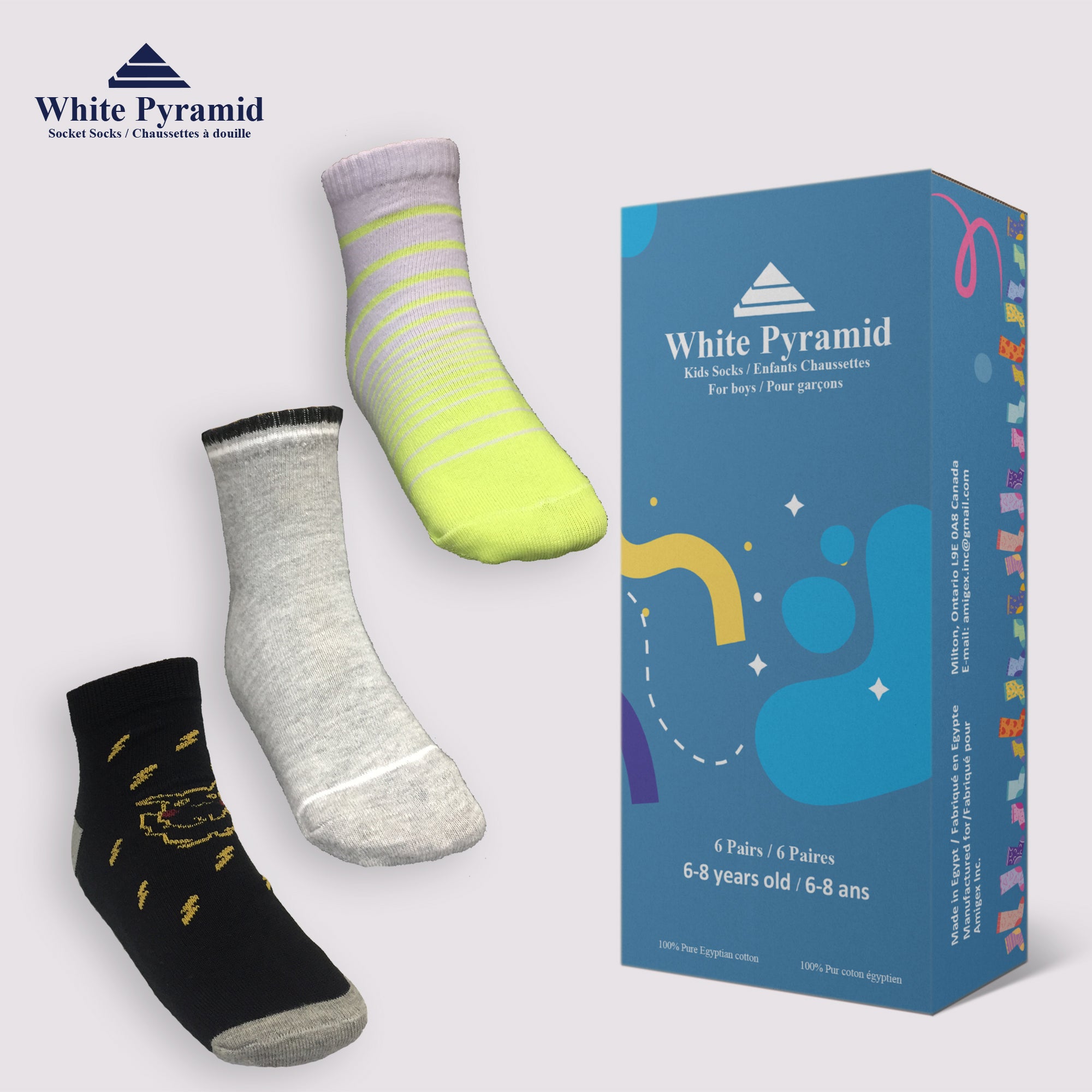 Kids Socks Assorted Quantity : 6 Pairs image 0