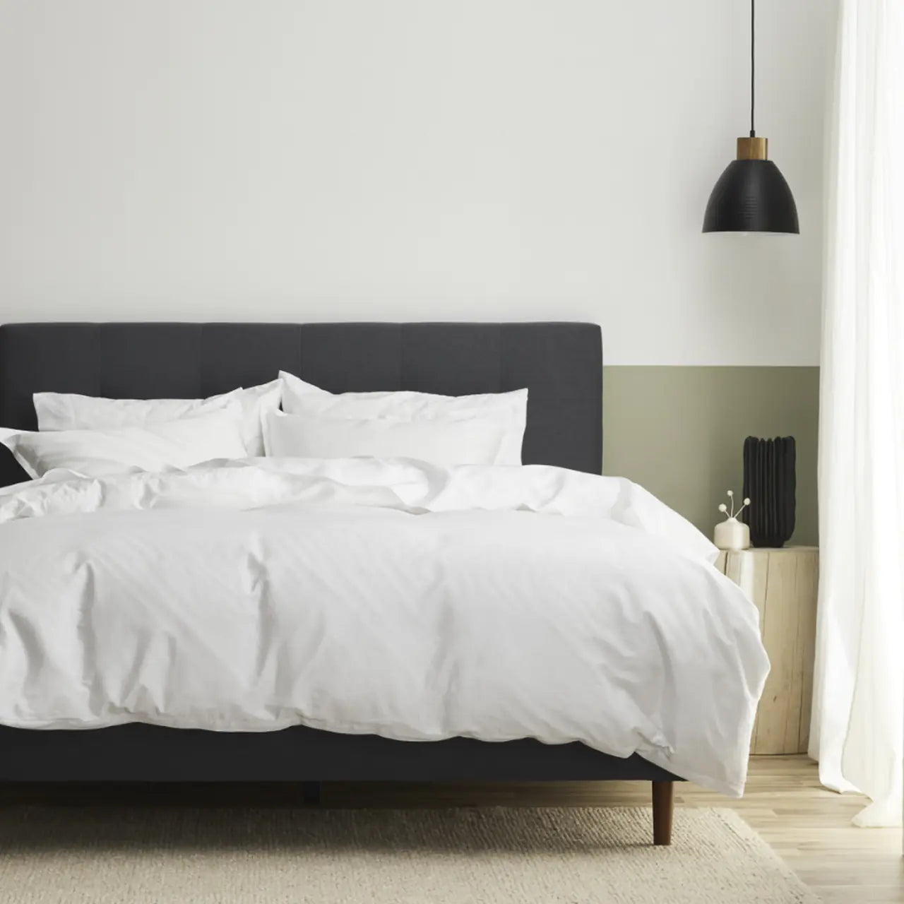Bedsheet 100% Organic Egyptian Cotton 600TC image 4